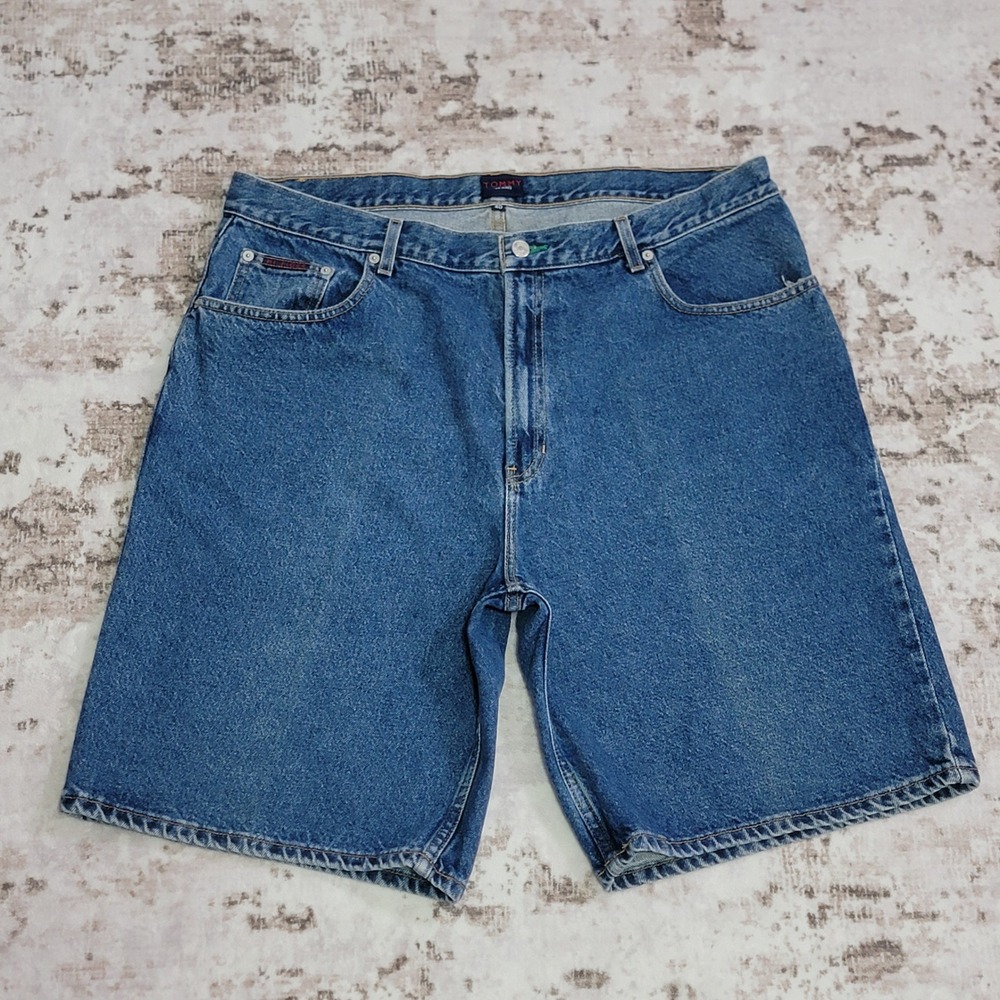 Tommy Hilfiger Denim Shorts Mens 40 Jorts Y2K 2000 VTG Relaxed‎ Baggy Skater EUC
